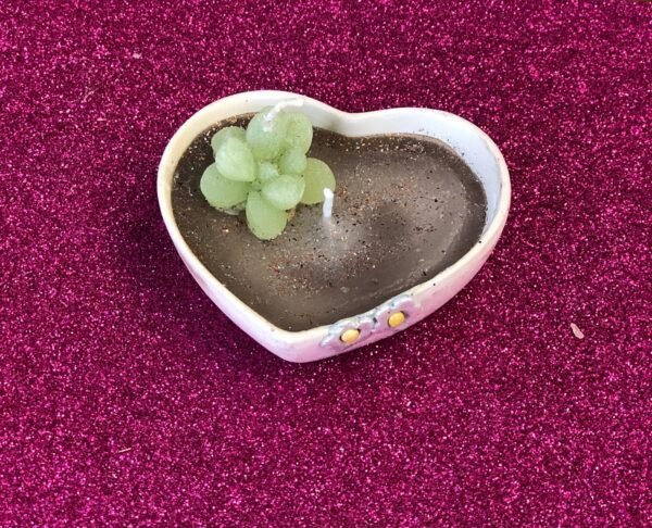 Casa Daisy: velas cuenco de corazón