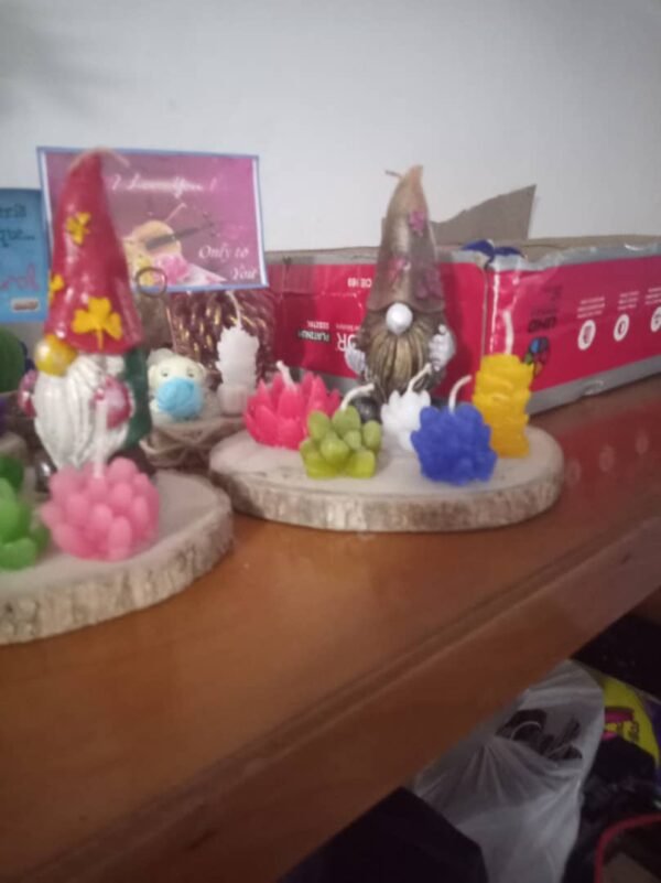 Casa Daisy: velas y porta incienso nomo de jardín