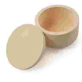 Cuenco de yeso con tapa